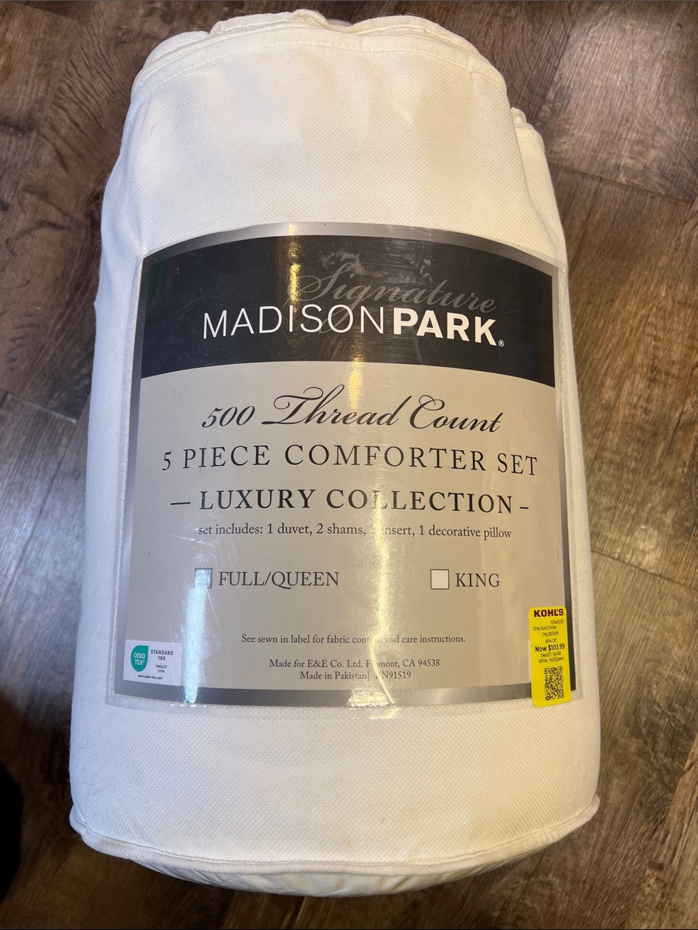 Madison Park White Luxury 5-Piece Comforter Set
